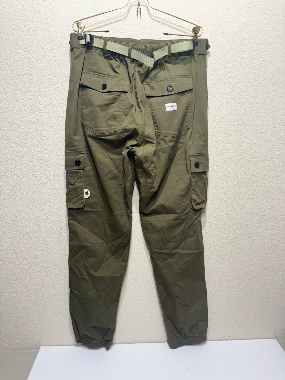 Wondery Outdoor Pants Green Large Tall Discoloration